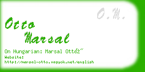 otto marsal business card